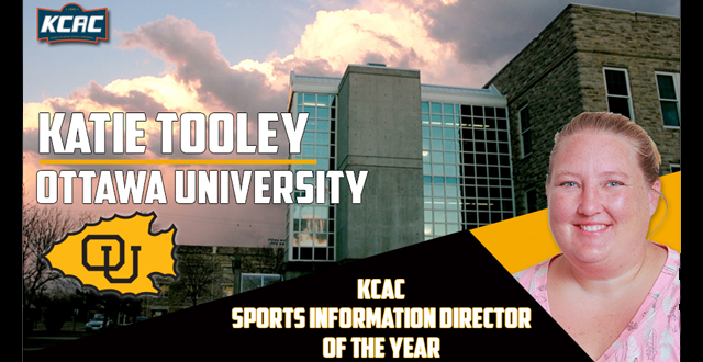 Katie Tooley of Ottawa Selected as KCAC Sports Information Director of the Year